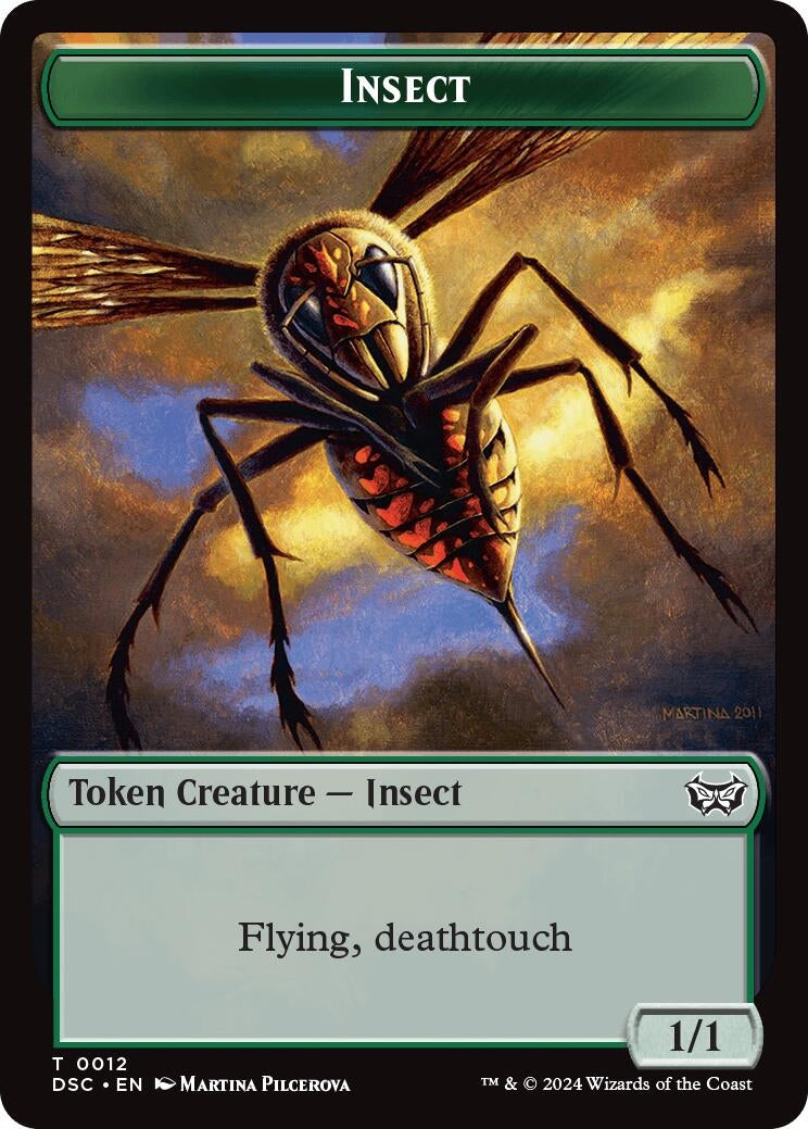 Image for Insect (0012) // Ooze (0013) Double-Sided Token (12 // 13) (DSC) - Magic: The Gathering