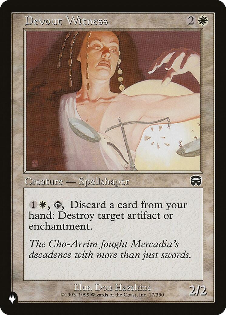 Devout Witness (17/350) (LIST)