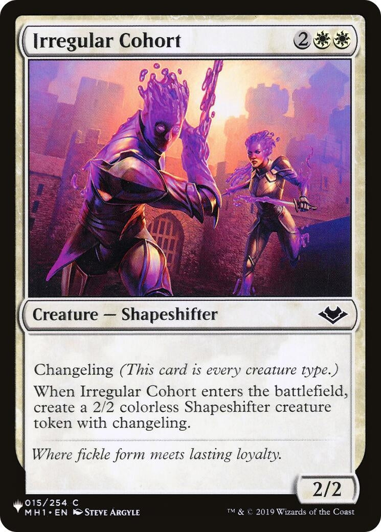 Irregular Cohort (015/254) (LIST)