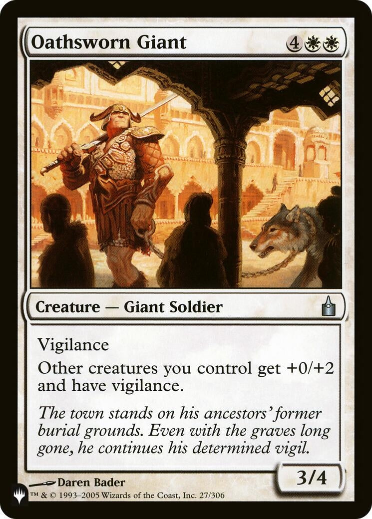 Oathsworn Giant (27/306) (LIST)