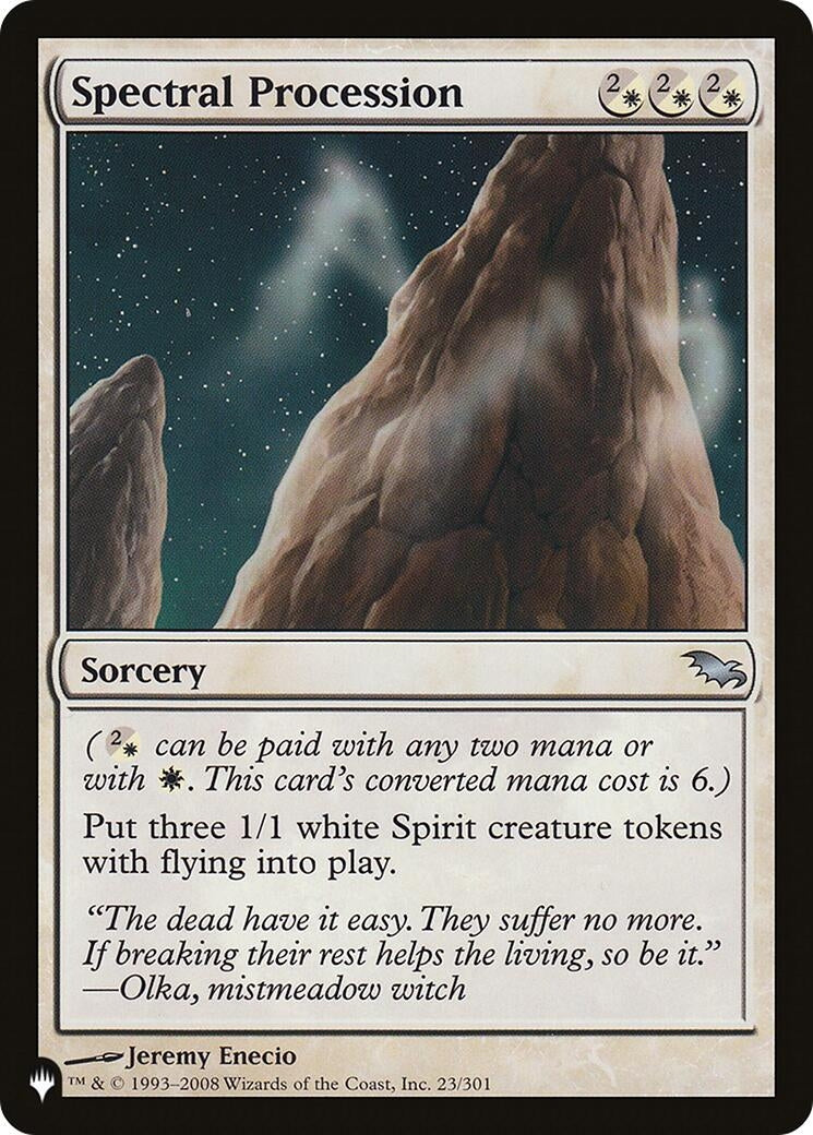 Spectral Procession (23/301) (LIST)