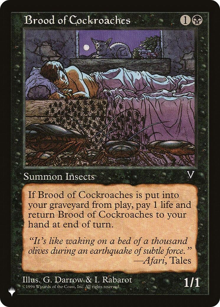 Brood of Cockroaches (LIST)