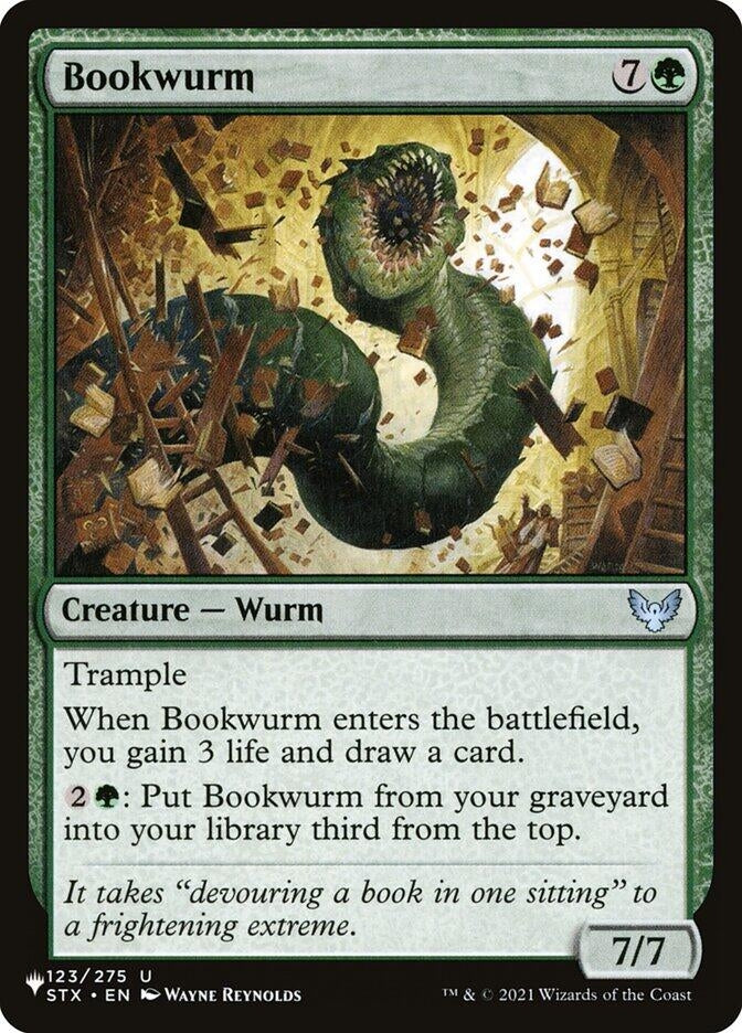 Bookwurm (123/275) (LIST)