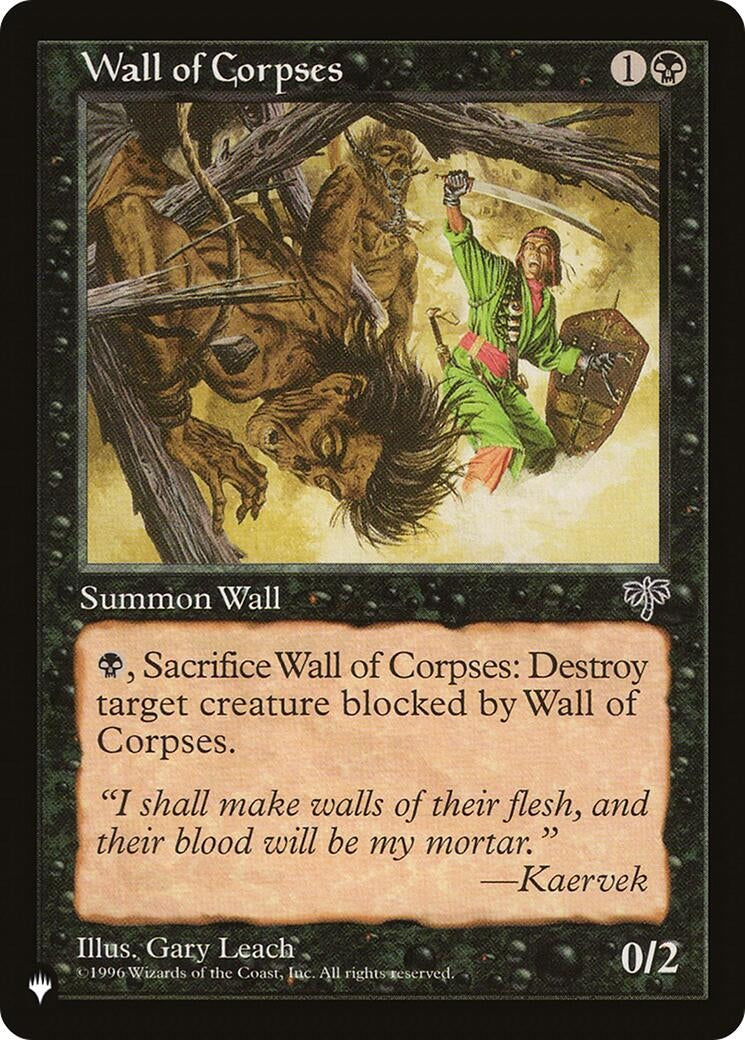 Wall of Corpses (LIST)
