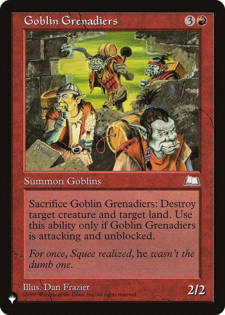 Goblin Grenadiers (LIST)