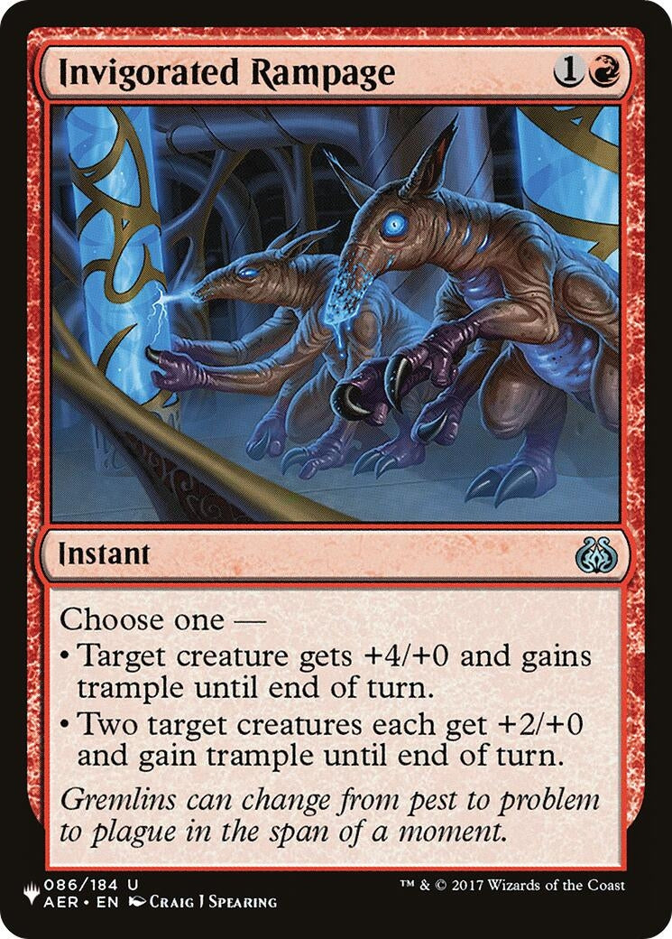 Invigorated Rampage (086/184) (LIST)