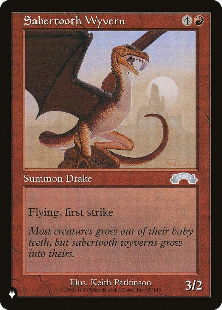 Sabertooth Wyvern (99/143) (LIST)