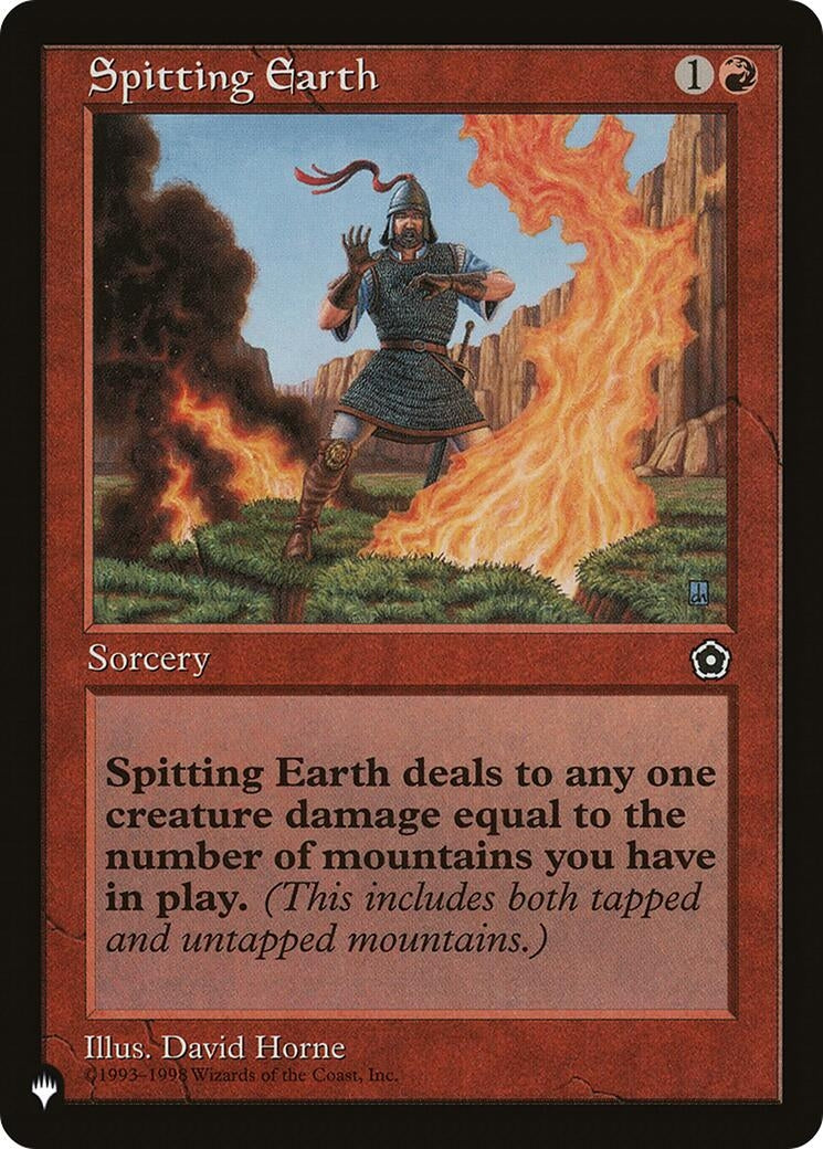 Spitting Earth (LIST)
