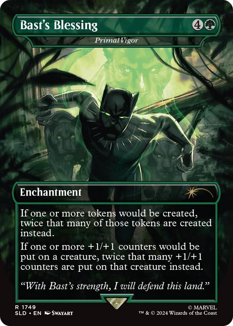 Image for Bast's Blessing - Primal Vigor (1749) (SLD) - Magic: The Gathering