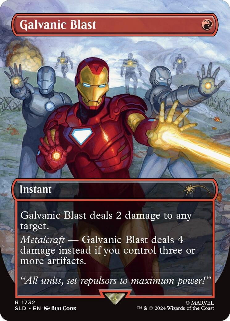 Image for Galvanic Blast (Rainbow Foil) (1732) (SLD) - Magic: The Gathering