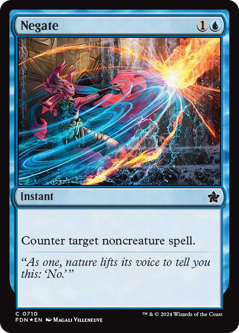 Image for Negate (710) (FDN) - Magic: The Gathering