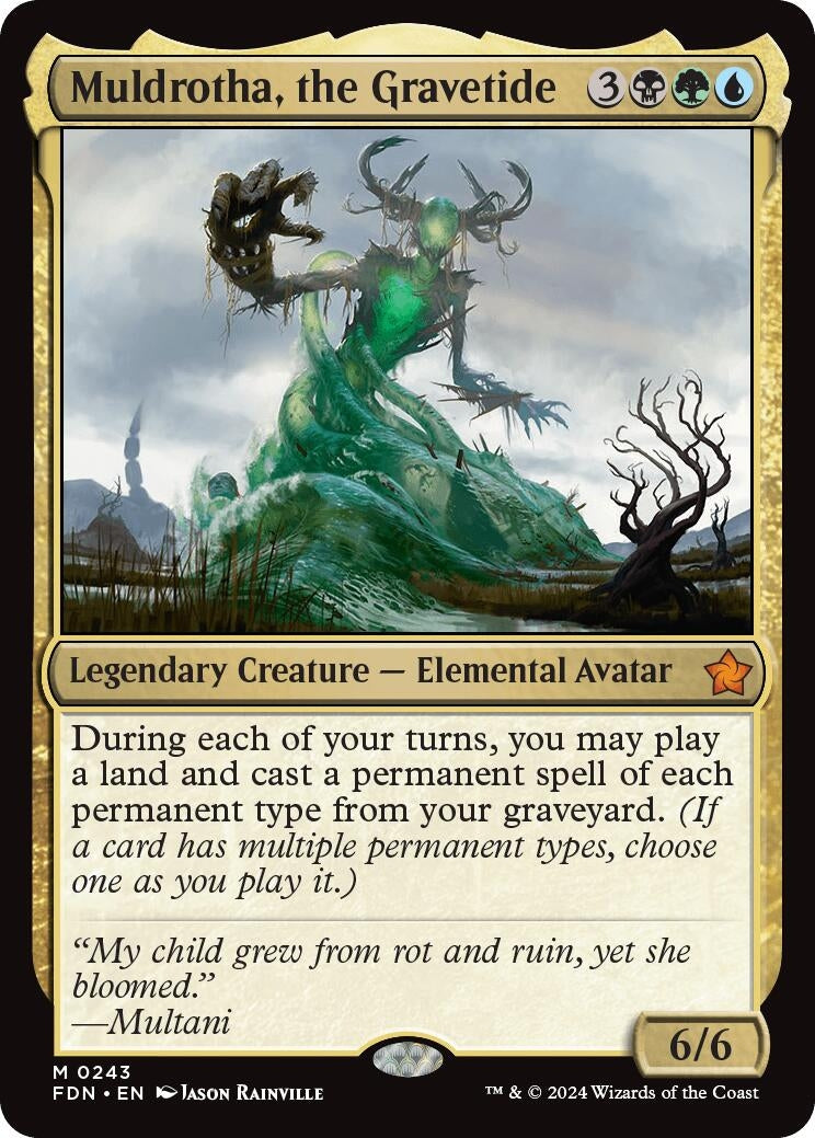 Image for Muldrotha, the Gravetide (243) (FDN) - Magic: The Gathering