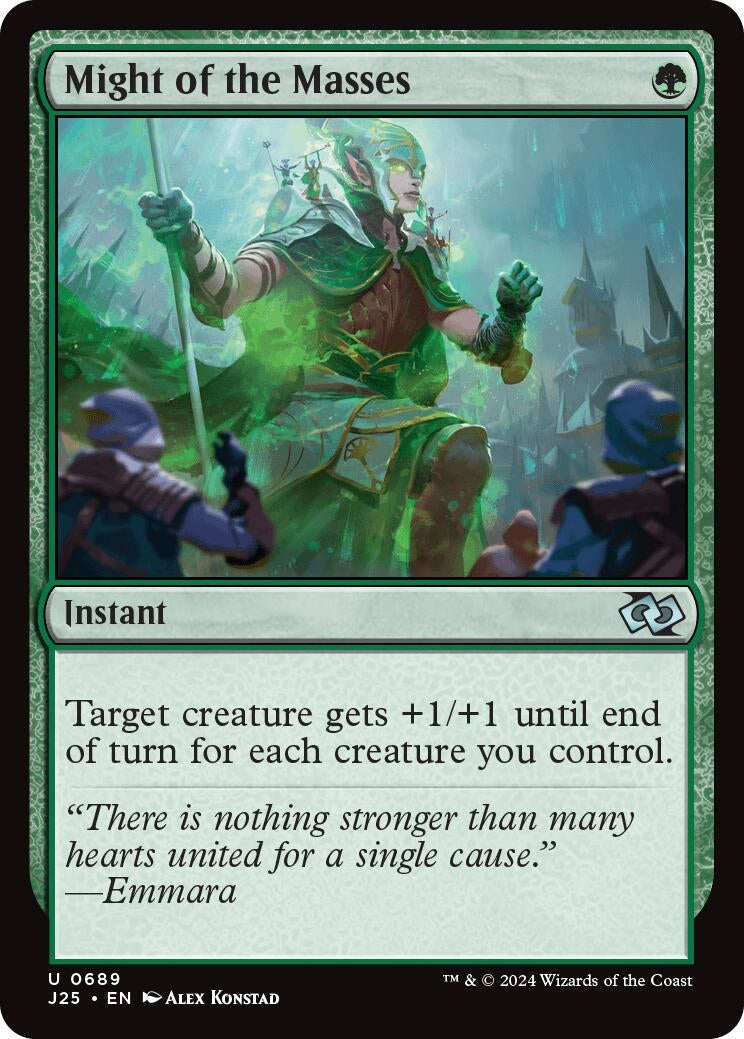 Image for Might of the Masses (689) (J25) - Magic: The Gathering