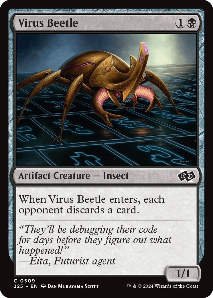 Image for Virus Beetle (509) (J25) - Magic: The Gathering
