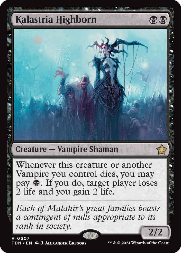 Image for Kalastria Highborn (0607) (607) (FDN) - Magic: The Gathering