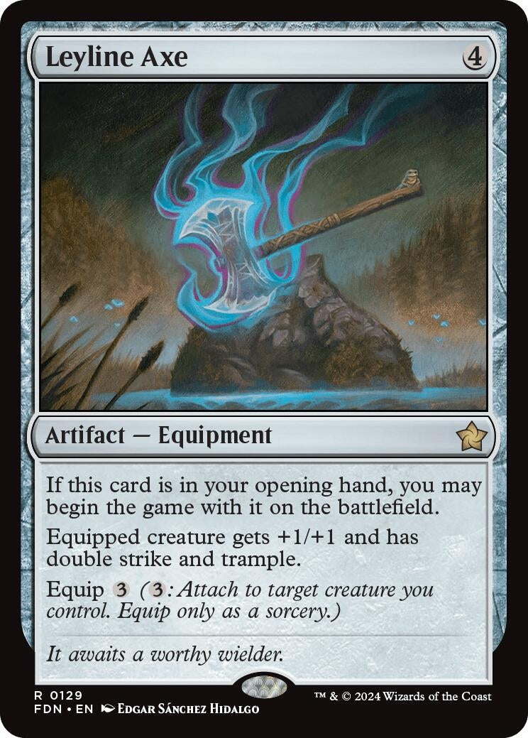 Image for Leyline Axe (129) (FDN) - Magic: The Gathering