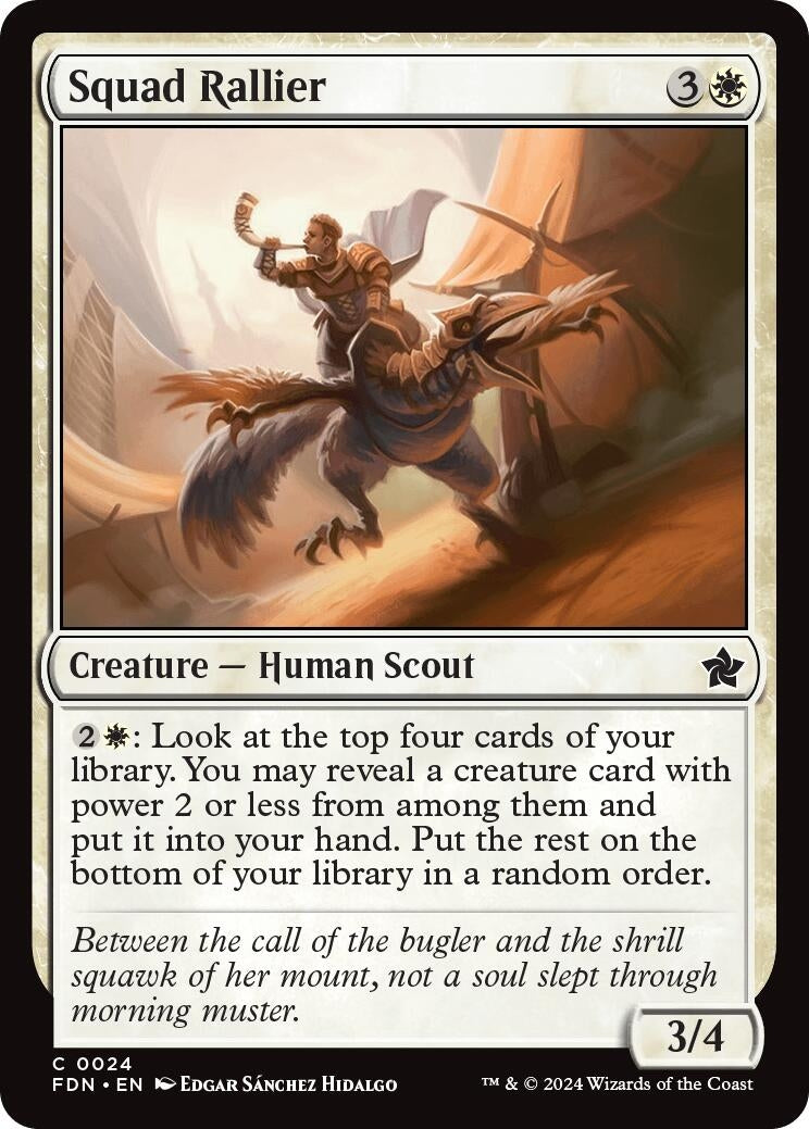 Image for Squad Rallier (24) (FDN) - Magic: The Gathering