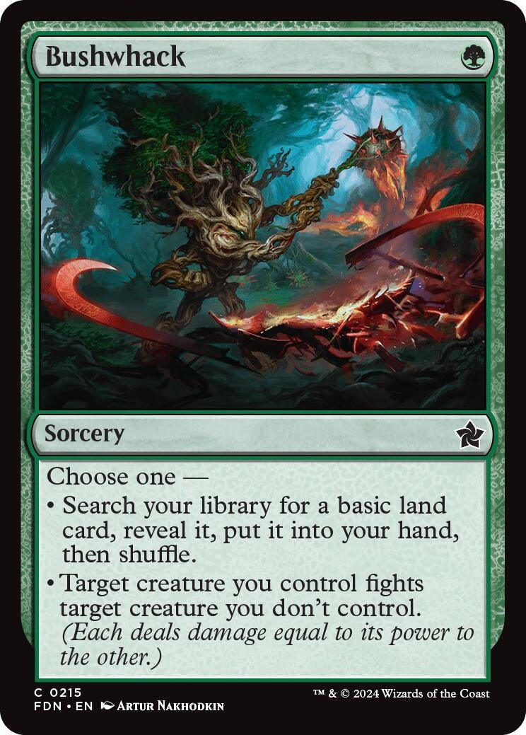 Image for Bushwhack (215) (FDN) - Magic: The Gathering