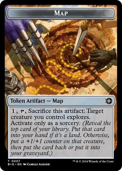 Image for Map // Plot Double-Sided Token (7 // 20) (BIG) - Magic: The Gathering