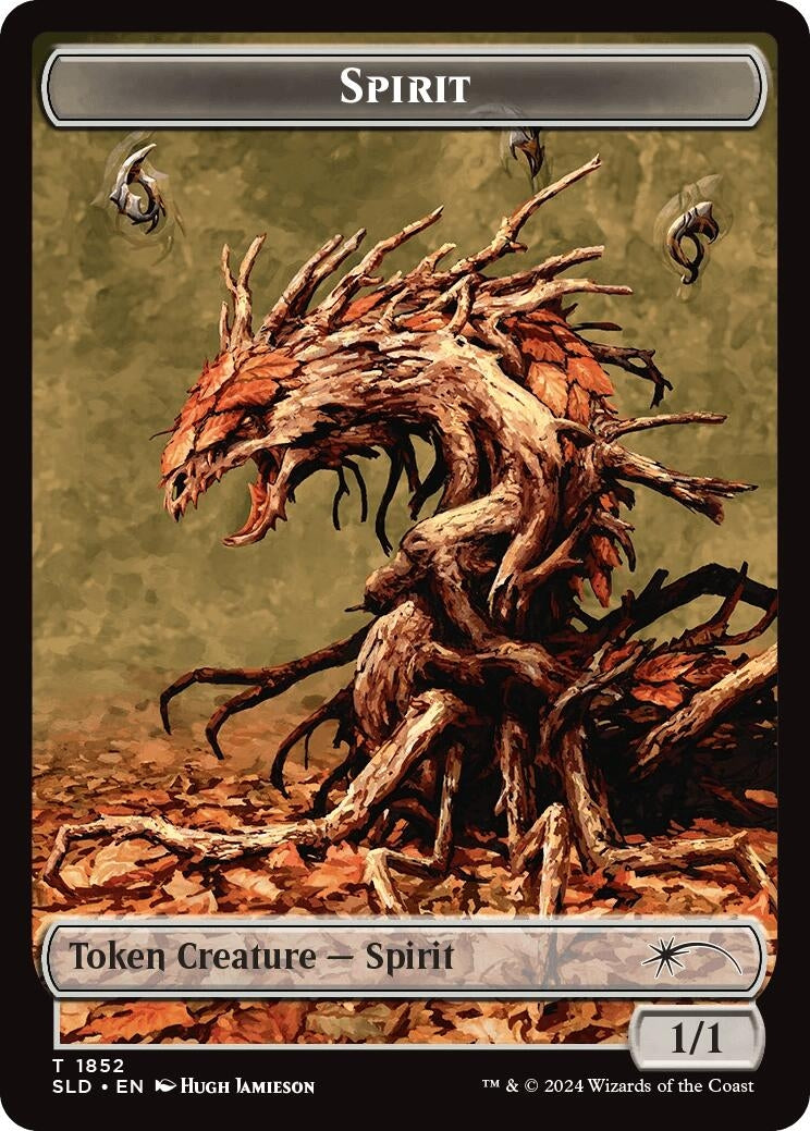Image for Spirit (SLD) // Clue (CMM) Double-Sided Token (1852 // 40) (SLD) - Magic: The Gathering