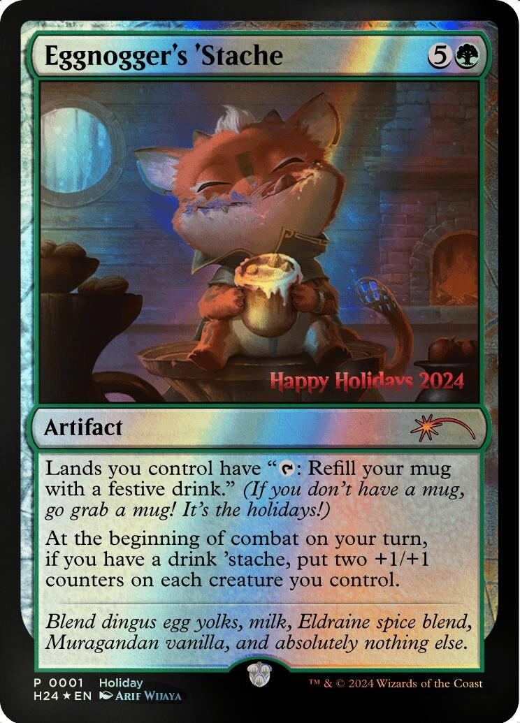 Image for Eggnogger's 'Stache (1) (SPECIAL) - Magic: The Gathering
