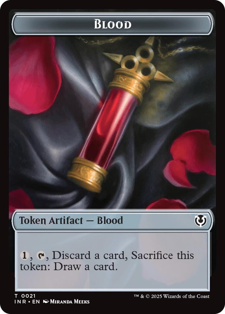 Image for Blood // Vampire (0007) Double-Sided Token (21 // 7) (INR) - Magic: The Gathering