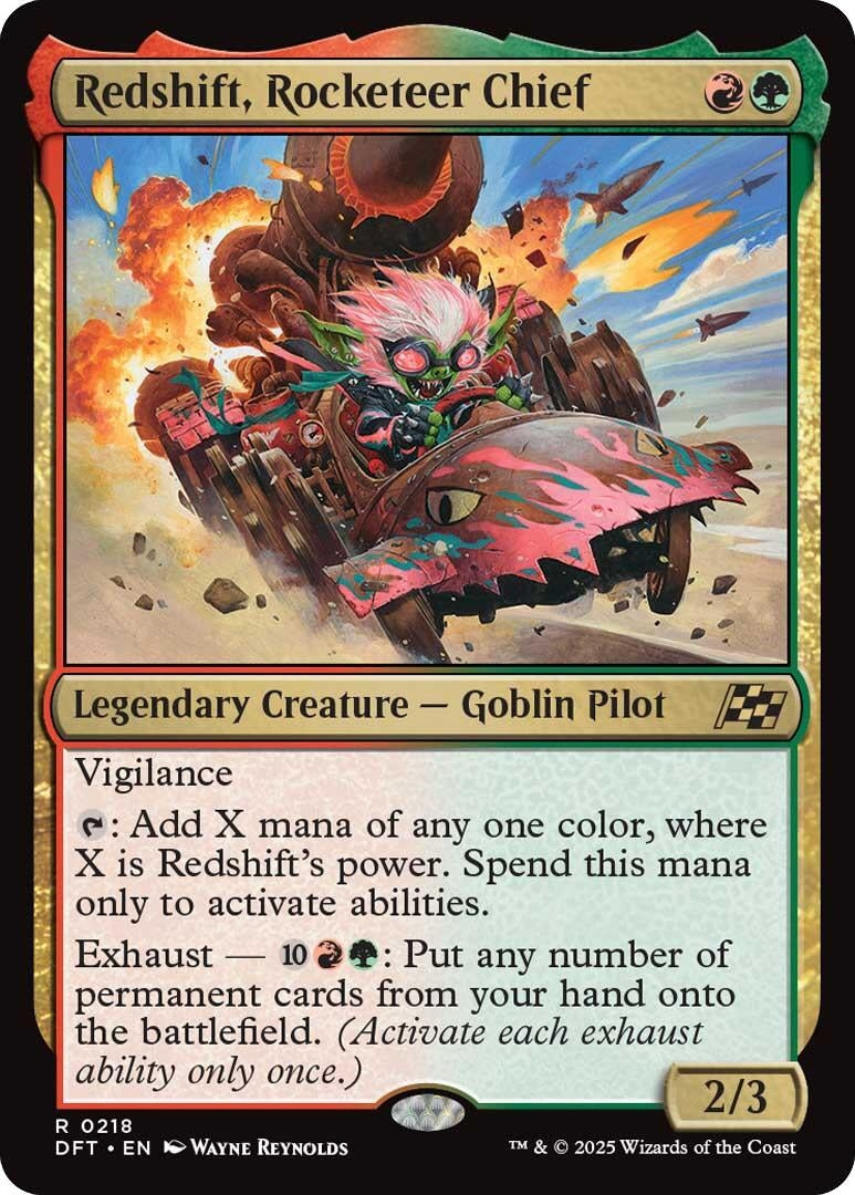 Image for Redshift, Rocketeer Chief (218) (DFT) - Magic: The Gathering