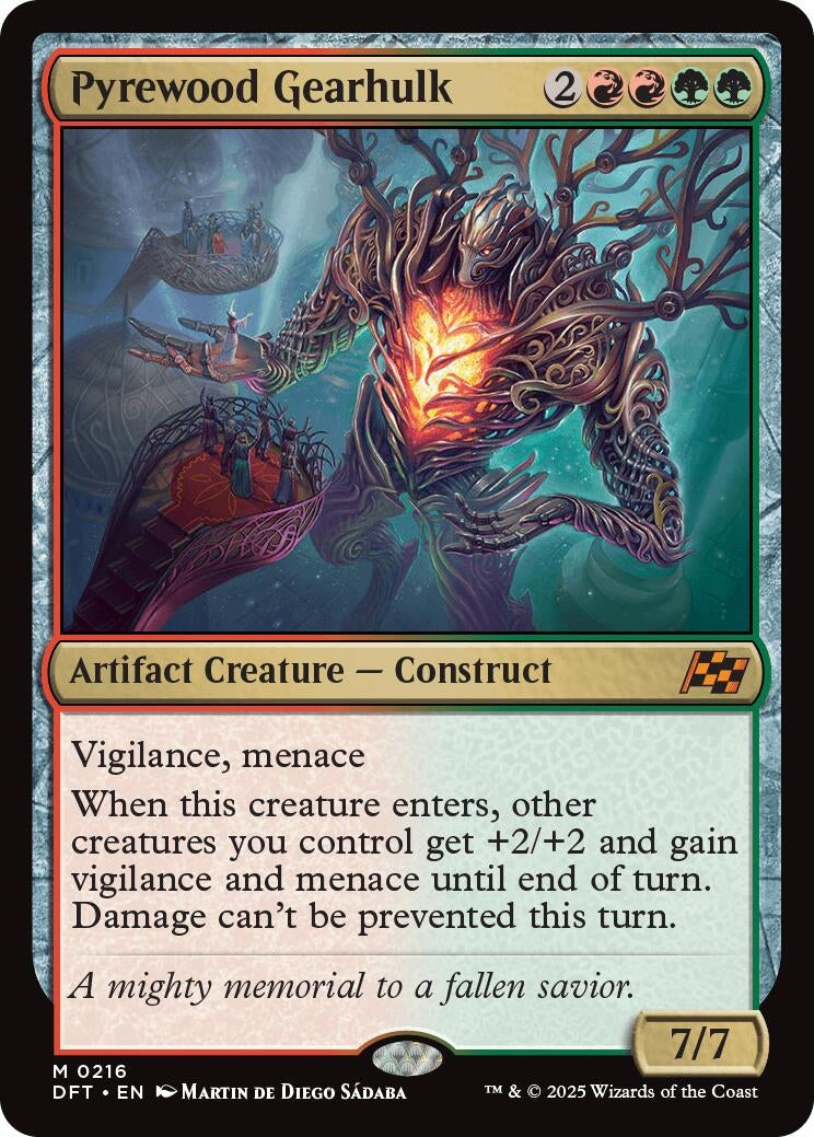 Image for Pyrewood Gearhulk (216) (DFT) - Magic: The Gathering