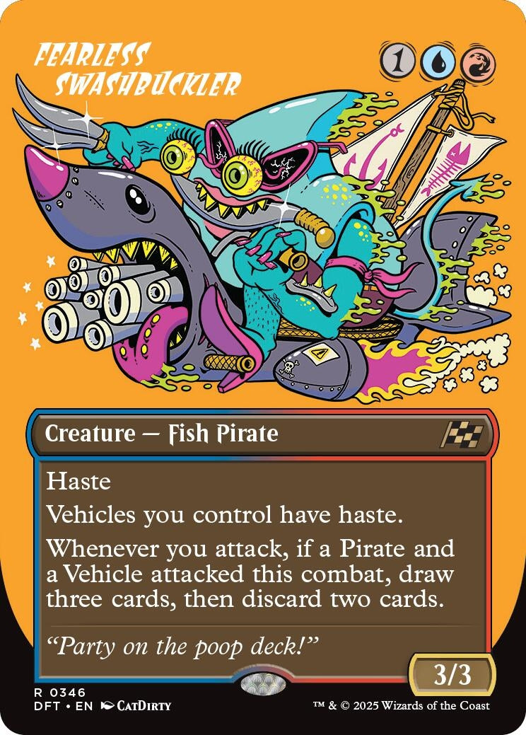 Image for Fearless Swashbuckler (Borderless) (346) (DFT) - Magic: The Gathering