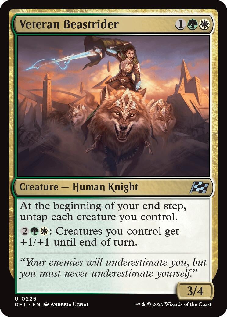 Image for Veteran Beastrider (226) (DFT) - Magic: The Gathering