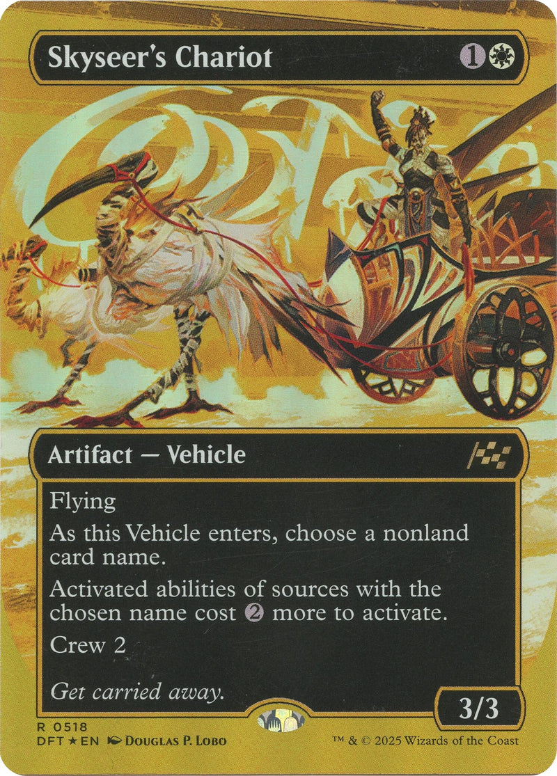 Image for Skyseer's Chariot (Borderless) (First-Place Foil) (518) (DFT) - Magic: The Gathering