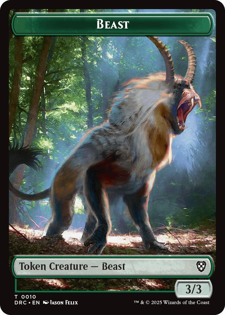 Image for Beast (0010) // Servo Double-Sided Token (10 // 8) (DRC) - Magic: The Gathering