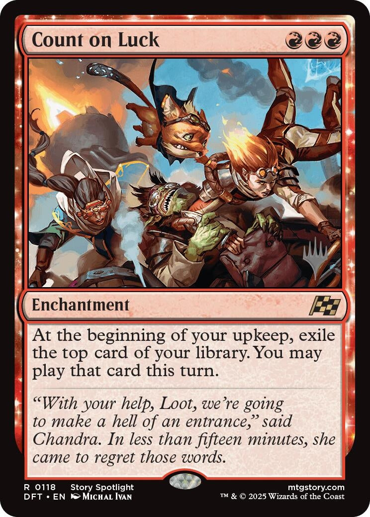 Image for Count on Luck (118) (PPDFT) - Magic: The Gathering