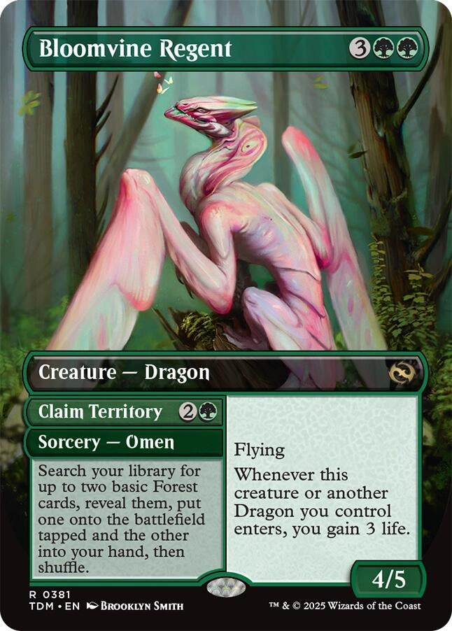 Image for Bloomvine Regent (Borderless) (381) (TDM) - Magic: The Gathering