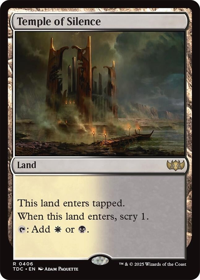 Image for Temple of Silence (406) (TDC) - Magic: The Gathering