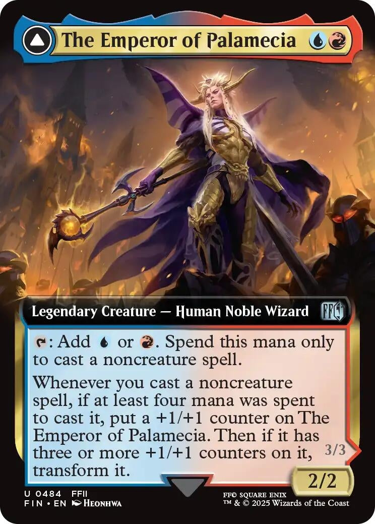 Image for The Emperor of Palamecia (Extended Art) (484) (FIN) - Magic: The Gathering