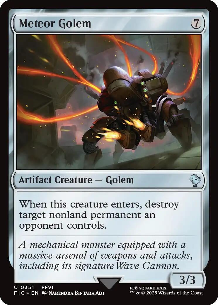 Image for Meteor Golem (351) (FIC) - Magic: The Gathering