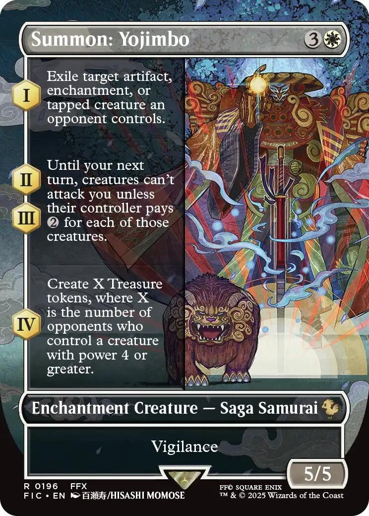 Image for Summon: Yojimbo (Borderless) (196) (FIC) - Magic: The Gathering