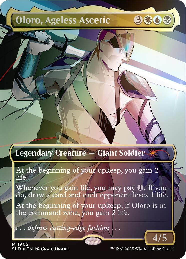 Image for Oloro, Ageless Ascetic (Rainbow Foil) (1962) (SLD) - Magic: The Gathering