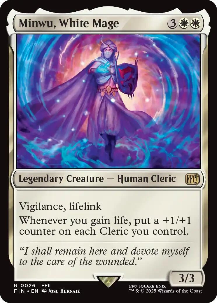 Image for Minwu, White Mage (26) (FIN) - Magic: The Gathering