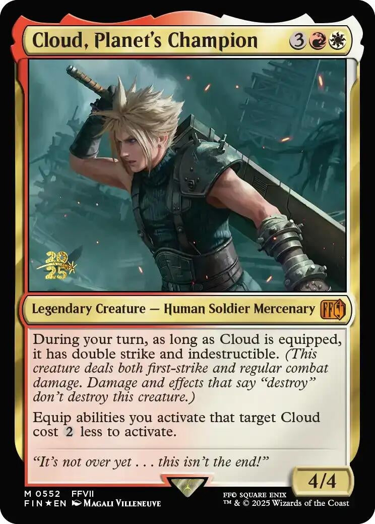 Image for Cloud, Planet's Champion (552) (PRE) - Magic: The Gathering