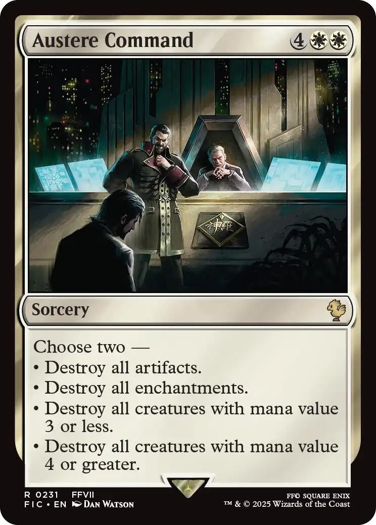 Image for Austere Command (Surge Foil) (231) (FIC) - Magic: The Gathering