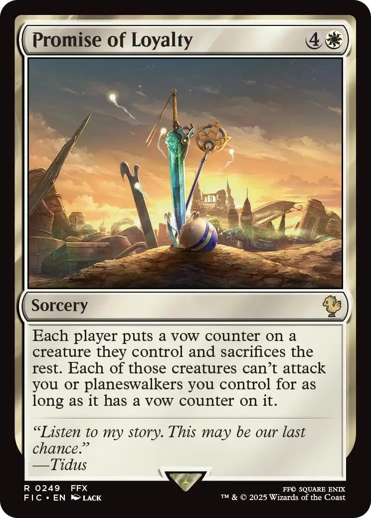 Image for Promise of Loyalty (Surge Foil) (249) (FIC) - Magic: The Gathering