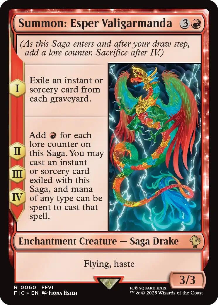 Image for Summon: Esper Valigarmanda (Surge Foil) (60) (FIC) - Magic: The Gathering