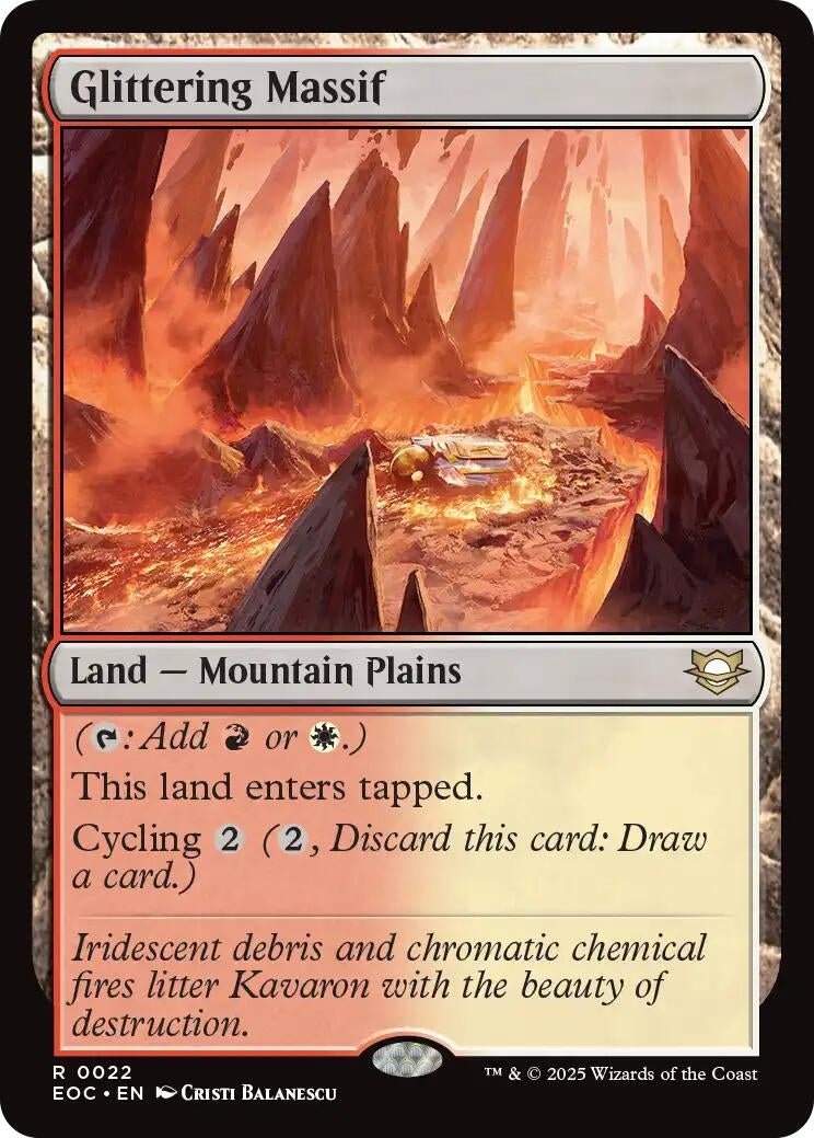 Image for Glittering Massif (22) (EOC) - Magic: The Gathering