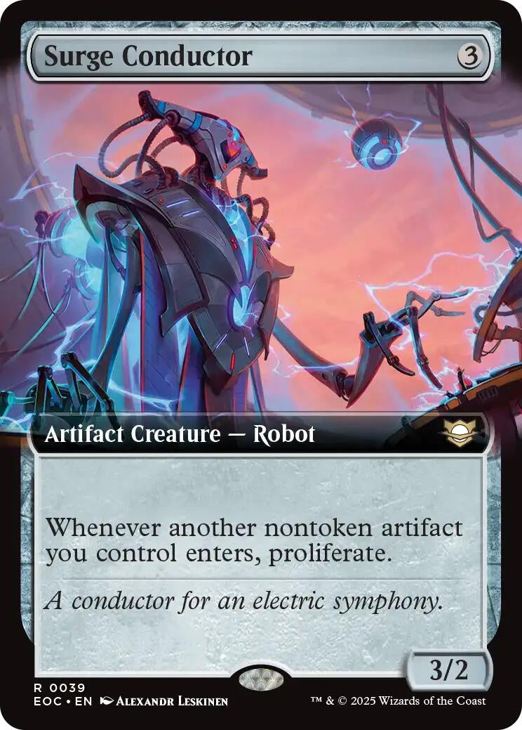 Image for Surge Conductor (Extended Art) (39) (EOC) - Magic: The Gathering