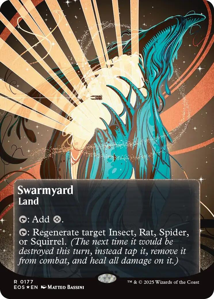 Image for Swarmyard (0177) (Borderless) (Galaxy Foil) (177) (EOS) - Magic: The Gathering