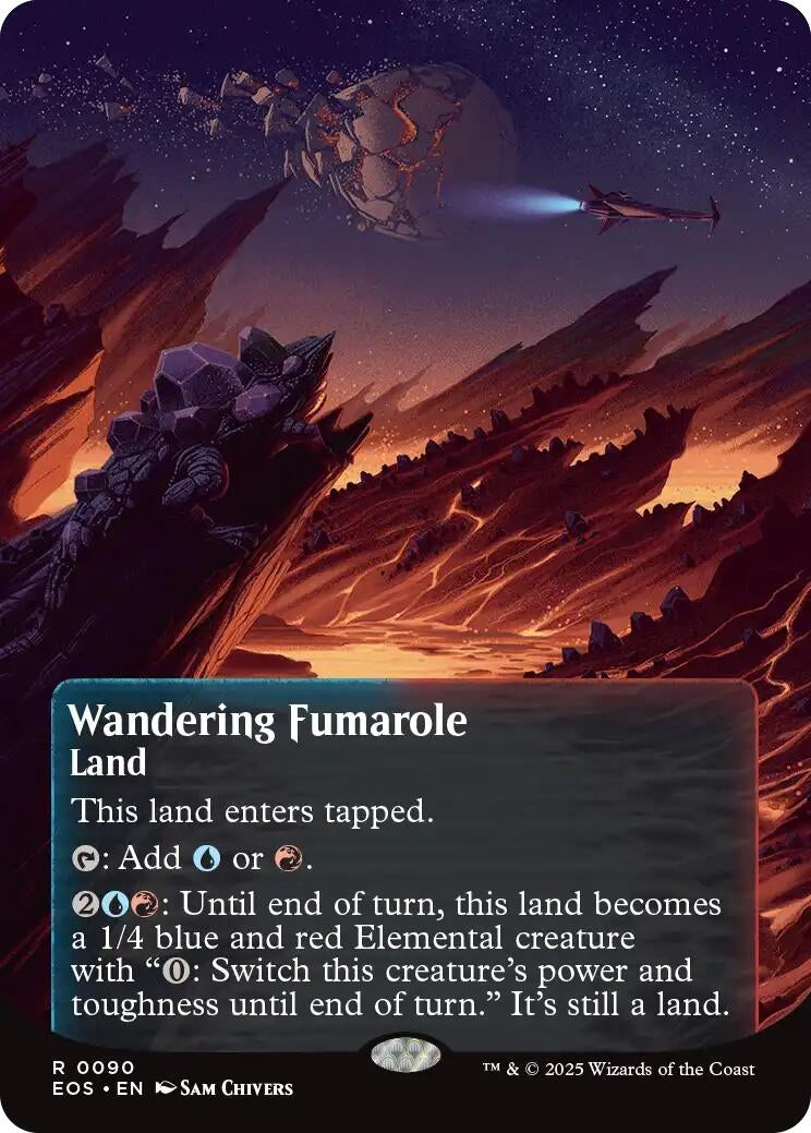 Image for Wandering Fumarole (0090) (Borderless) (90) (EOS) - Magic: The Gathering