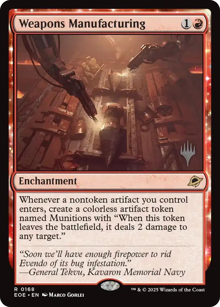 Image for Weapons Manufacturing (168) (PPEOE) - Magic: The Gathering