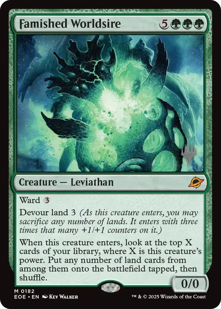 Image for Famished Worldsire (182) (PPEOE) - Magic: The Gathering